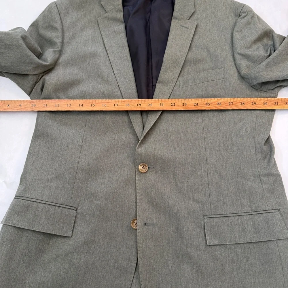 J Crew‎ Ludlow Mens Green Blazer Suit Jacket Sport Coat 44L